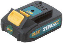 Батарея акк. 20 В; Li-Ion; 2,0 Ач; 0,4 кг ; индикатор заряда; коробка