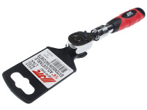 Трещотка 1/4" 72-зубцовая с телескопической резиновой рукояткой, длина 150-200мм JTC /1/12/48