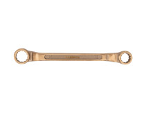 Double-sided cranked wrench 12x14 intrinsically safe alloy BeCu 151-1214, HORTZ