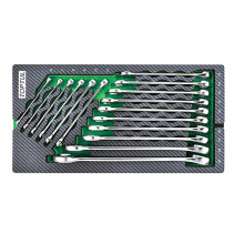 Набор комбинированных ключей 6-24 мм,16 пр., в мягком ложементе (А) TOPTUL GEA1615