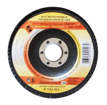 Petal circle F115X22,2 mm, K100, end conical