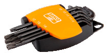 Набор шестигранных Г-образных ключей под винты TORX TR9 - TR40, 8 шт