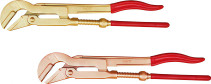 Swedish pipe wrench 45° (50) intrinsically safe alloy AlCu 128-1004, HORTZ