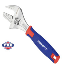 Adjustable Wrench 2-in-1 42x200mm with Pipe Wrench Function WP272014 WORKPRO