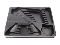 Base for a set of cap and horn keys with a tape measure 9-90315MR, PVC KING TONY 84712920B