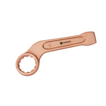 Ключ гаечный накидной ударный изогнутый NORGAU Industrial искробезопасный 70 мм, 320 мм, N306E-70NSB, BeCu