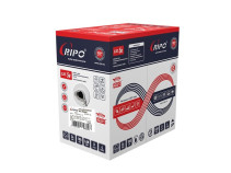 Кабель витая пара UTP 4 CAT5E 24AWG Cu Ripo Premium,305м., Fluke test (КСВПВ -5е 4*2*0,51)