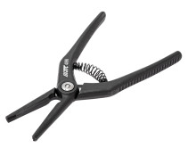 Tongs for removing and installing control lamps with a wedge-shaped JTC base