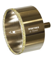 Diamond PRACTICE "Profi" crown for porcelain stoneware/ceramics 75x70mm, pilot drill, (1 pc.) (917-729)