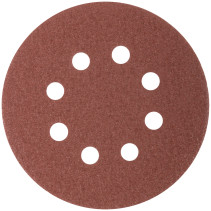 Круги абразивные шлифовальные перфорированные на ворсовой основе под "липучку" (Р60, 125 мм, 5шт.), CUTOP Profi