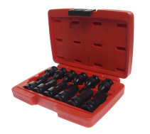 Набор головок торцевых 1/2" HEX (H4-19мм) ударных L=60мм 12 предметов в кейсе JTC