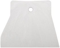 White rubber spatula 100 mm