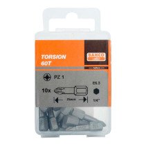 1/4" Bits for Pozidriv screws, 25 mm