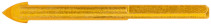 Universal drill bit for tile, glass, granite, concrete, brick, triangular shank, 8x75 mm