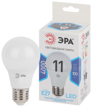 Лампа светодиодная ЭРА STD LED A60-11W-840-E27 11Вт груша нейтральный белый свет Е27