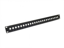 PPBL-BNC-19-24BNC BNC patch panel 19", 24 ports, 1U, without modules