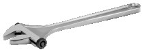 Adjustable wrench, L=205mm/grip 29mm