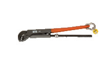 2 1/2" Universal pipe wrench with mounting ring for working at height, 557 mm
