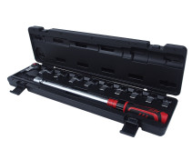 Ключ динамометрический 40-210Нм 14-18мм с насадками 13-30мм 11 предметов JTC