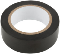 Изолента ПВХ самозатухающая 19 мм х 0,13 мм х 10 м (черная)