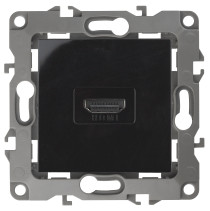 Розетка ЭРА Серия 12 12-3114-06 HDMI IP20 чёрный