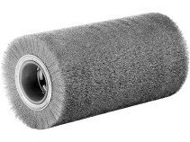 Щетка цилиндрическая гофрированная, Д300 мм, ширина 460 мм, стальная гофрированная проволока STH 0,20 мм, посадочное отверстие 120 мм