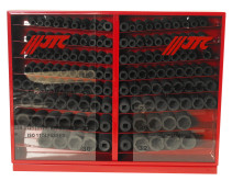 Набор головок торцевых 1/2" 6-ти гранных 10-32мм ударных 137 предметов в металлическом шкафу JTC