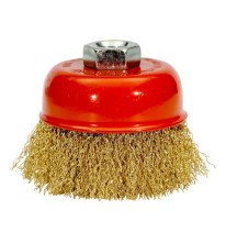 Щетка для УШМ М14/85 мм чашечная сталь прямая