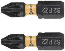 Набор торсионных бит, 2шт., CUTOP Profi Plus, PZ2, 25 мм