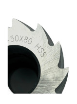 Cylindrical milling cutter f 50x80x22 mm z=12 R6M5 TORNERI T019651