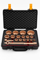 Set of intrinsically safe end heads 1", 18 pieces BeCu, HORTZ