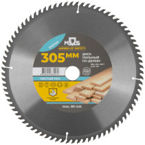 Circular saw blade for wood saws 305 x 30 x 80T