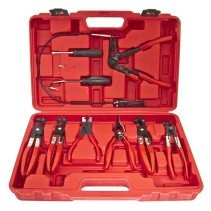 Set of forceps ER-86942 for removing and installing clamps and hoses 9pr., in a case EUREKA /1/5
