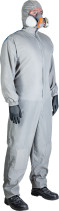 Reusable painting jumpsuit JPC155 made of polyester fabric, density 70g/m2, size XXL, gray, - 1 pc.