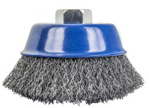 Кордщетка для МШУ чашеобразная мягкая ПРАКТИКА 100 мм М14 (1шт.) блистер (773-286)