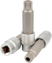 Головка со вставкой SPLINE M16 с отверстием (1/2";L=100mm) АвтоDело (39616)
