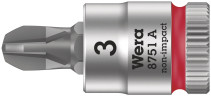 8751 A PH Zyklop Головка торцевая со вставкой Phillips, DR 1/4", PH 3 x 28 мм
