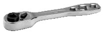 1/4" Reversible ratchet, with 32 teeth and an action angle of 11.5°