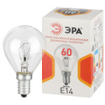 Incandescent lamp ERA P-60-E14-230-CL 60W 230V ball transparent color box E14