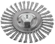 Paddle wheel, M14 nut, 125 mm twisted steel wire