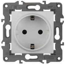 Розетка ЭРА Elegance 14-2101-01 2P+E Schuko 16A-250В IP20 белый