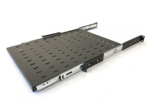 TSS3-800-RAL9004 Полка выдвижная c 19" креплением, глубина 800 мм, нагрузка до 20 кг, для шкафов TTB глубиной 1000-1200мм, цвет черный (RAL 9004)