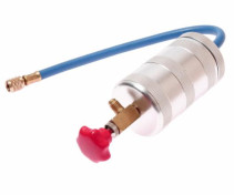 A device for filling oil or dye into the JTC air conditioning system