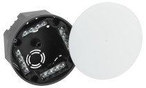 Распаячная коробка ЭРА KRT-k-103-50 скрытой установки черно-белая 103х50мм для твердых стен клеммник крышка IP20