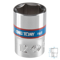 Головка торцевая стандартная шестигранная 1/4", 12 мм KING TONY 233512M