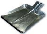 LS-9 galvanized snow shovel without a bar, 380*380mm