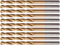 Сверла HSS по металлу, титановое покрытие 4,5 мм (10 шт.)