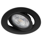 Светильник светодиодный встраиваемый ЭРА KL LED 25A-5 3K BK 5Вт 3000К круглый поворотный черный