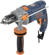 MAX-PRO Impact drill 850 W; 0-3000 rpm; key chuck 1.5-13 mm; 2.4 kg; anti-vibration handle; metal gear housing; rubber inserts;