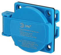 ERA R(PAN)-16-2P-PE-IP54 concealed panel socket with cover 112 2P+PE 16A 220V IP54